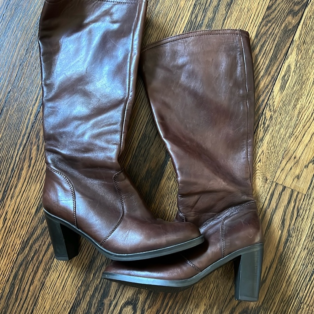 Aldo- Women’s Leather size 39 brown boots- barely worn